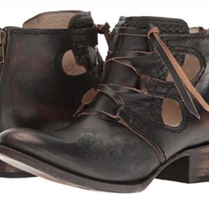 Women's dark Brown FreeBird Leather Ankle Boots